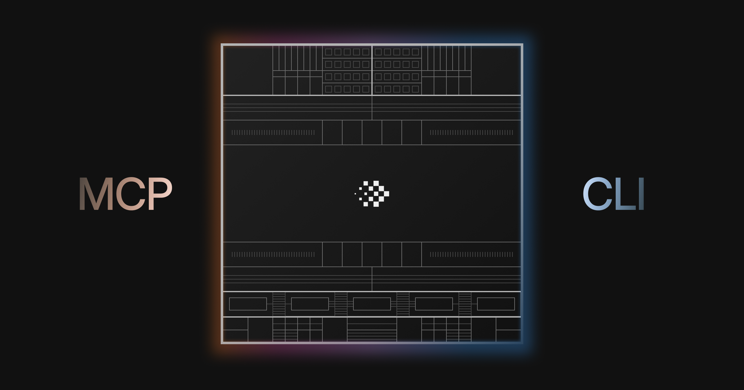 MCP and CLI on either side of an Interfere chip