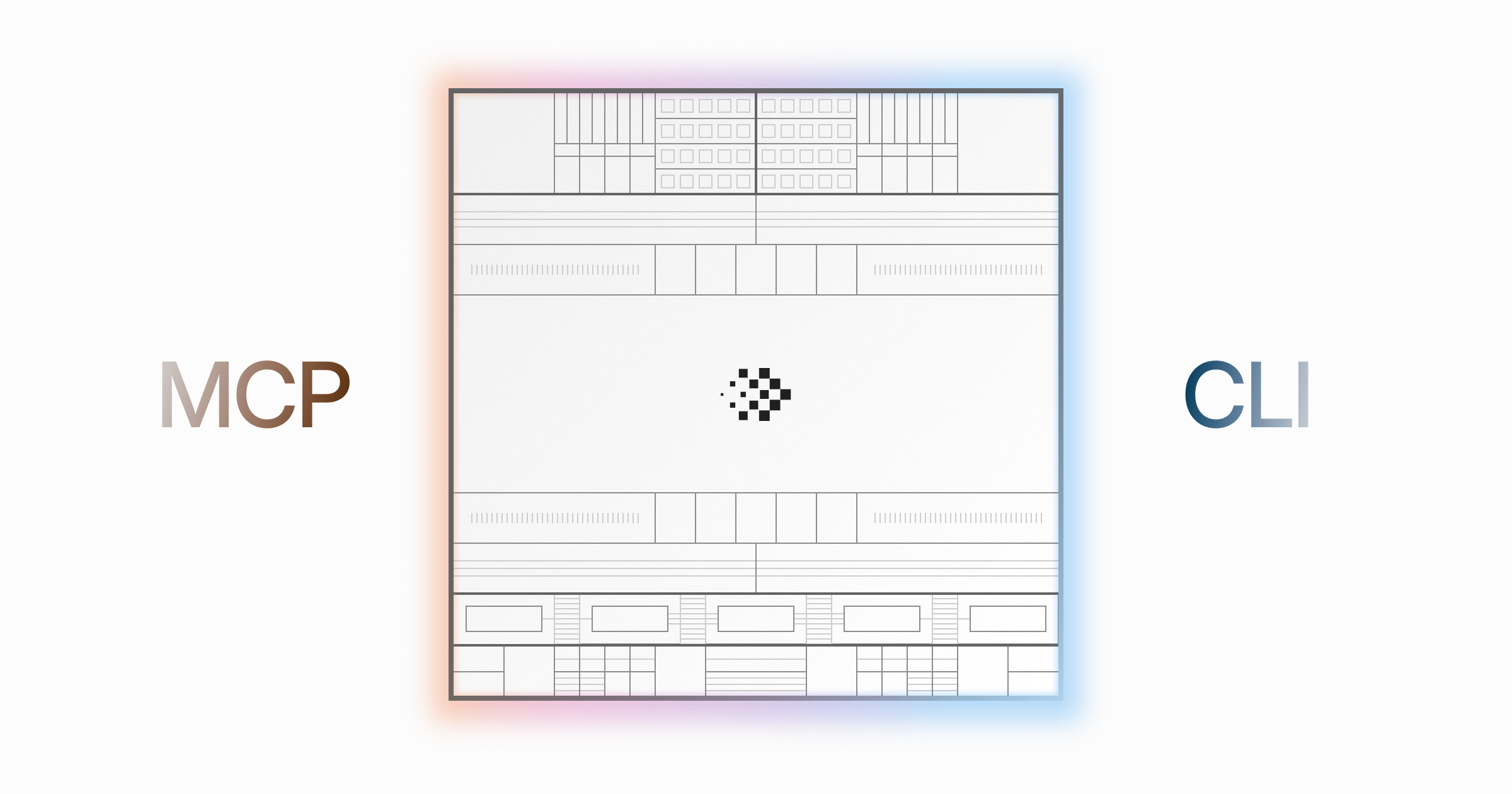 MCP and CLI on either side of an Interfere chip